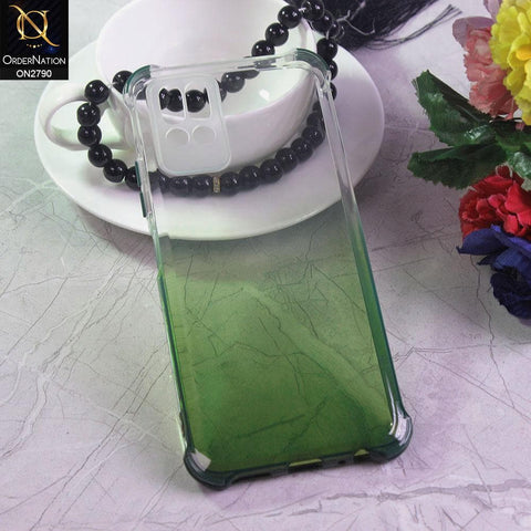 Infinix Note 8i Cover - Green - Dual Gradient Semi Transparent Soft Case