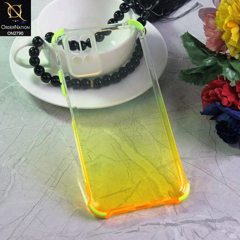Infinix Note 8i Cover - Yellow - Dual Gradient Semi Transparent Soft Case
