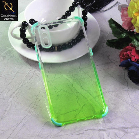 Vivo S1 Cover - Light Green - Dual Gradient Semi Transparent Soft Case