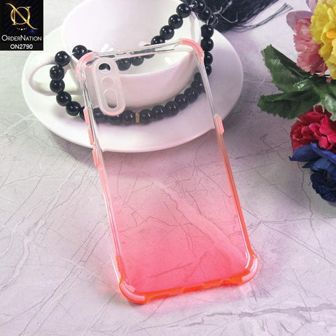 Vivo S1 Cover - Light Pink - Dual Gradient Semi Transparent Soft Case