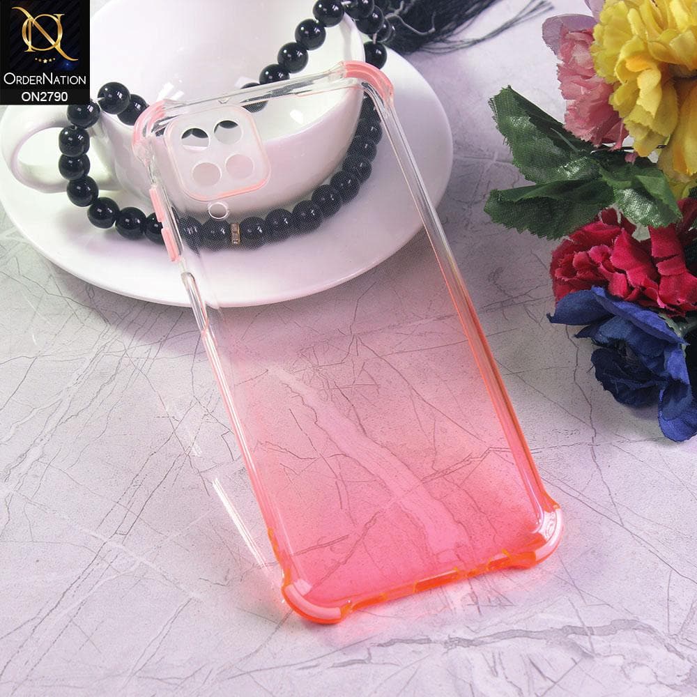 Samsung Galaxy A12 Cover - Light Pink - Dual Gradient Semi Transparent Soft Case