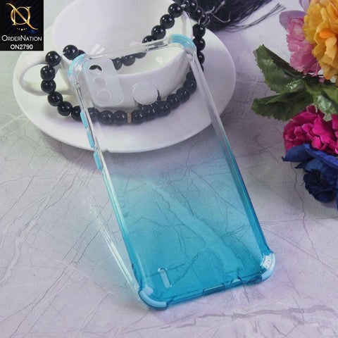 Tecno Spark 6 Go Cover - Cyan - Dual Gradient Semi Transparent Soft Case