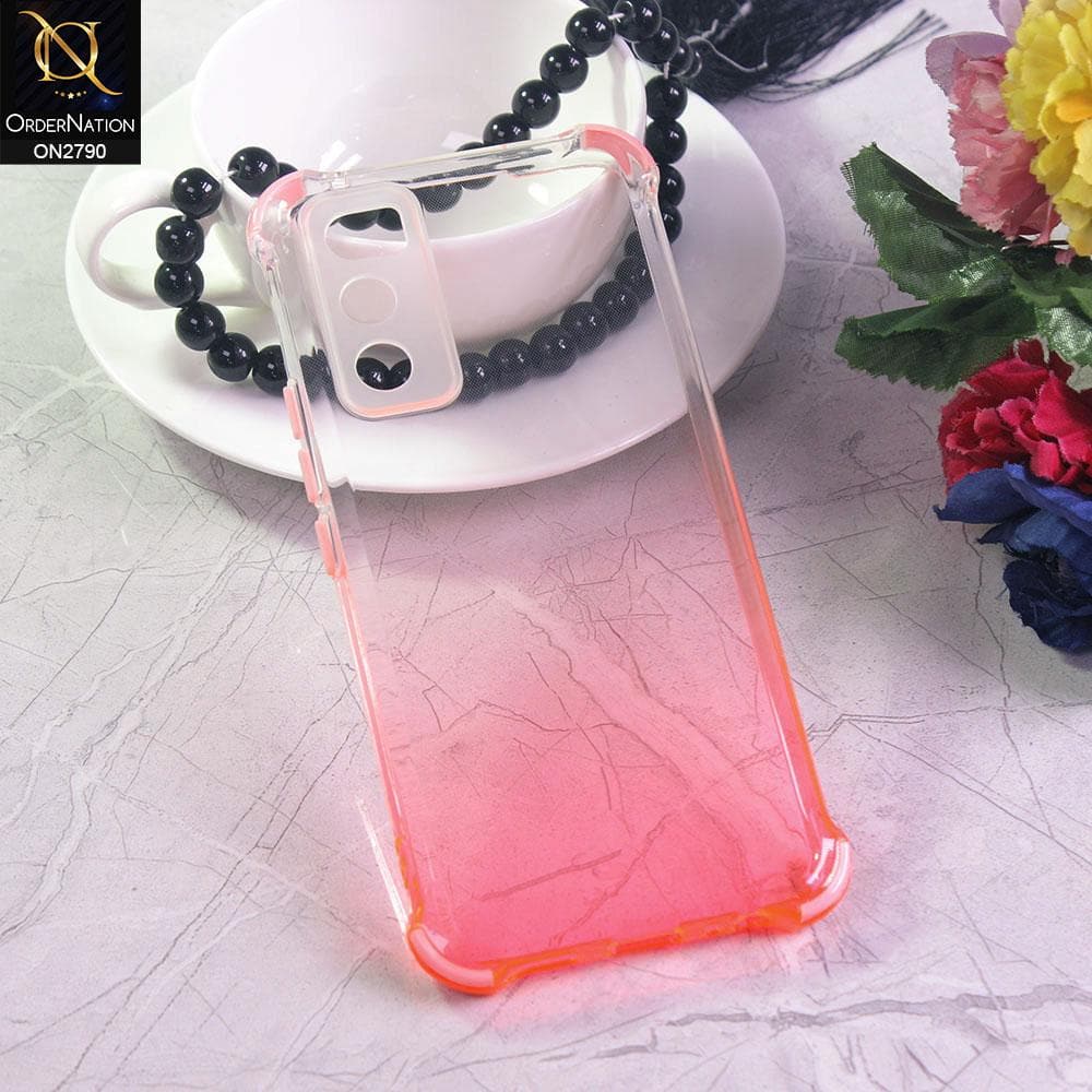Vivo V20 SE Cover - Light Pink - Dual Gradient Semi Transparent Soft Case