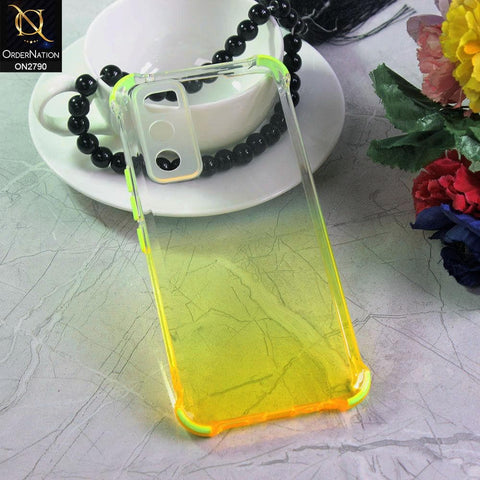Vivo V20 SE Cover - Yellow - Dual Gradient Semi Transparent Soft Case