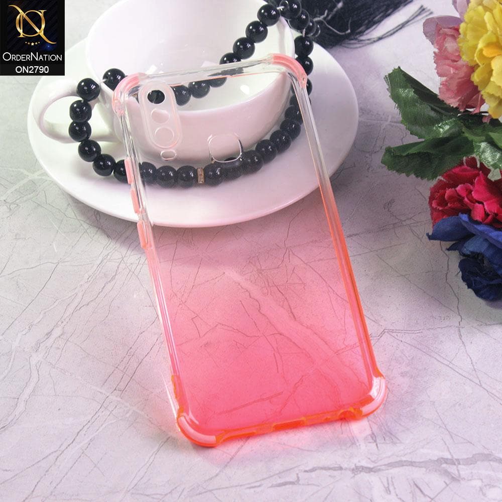 Vivo Y15 Cover - Light Pink - Dual Gradient Semi Transparent Soft Case