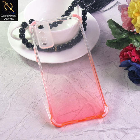 Vivo Y20s Cover - Light Pink - Dual Gradient Semi Transparent Soft Case