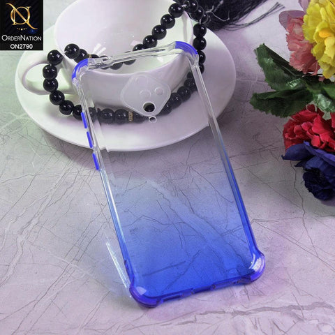 Vivo S1 Pro Cover - Blue - Dual Gradient Semi Transparent Soft Case