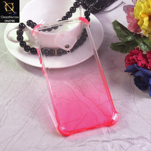 Vivo S1 Pro Cover - Dark Pink - Dual Gradient Semi Transparent Soft Case