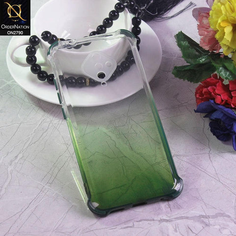 Vivo S1 Pro Cover - Green - Dual Gradient Semi Transparent Soft Case