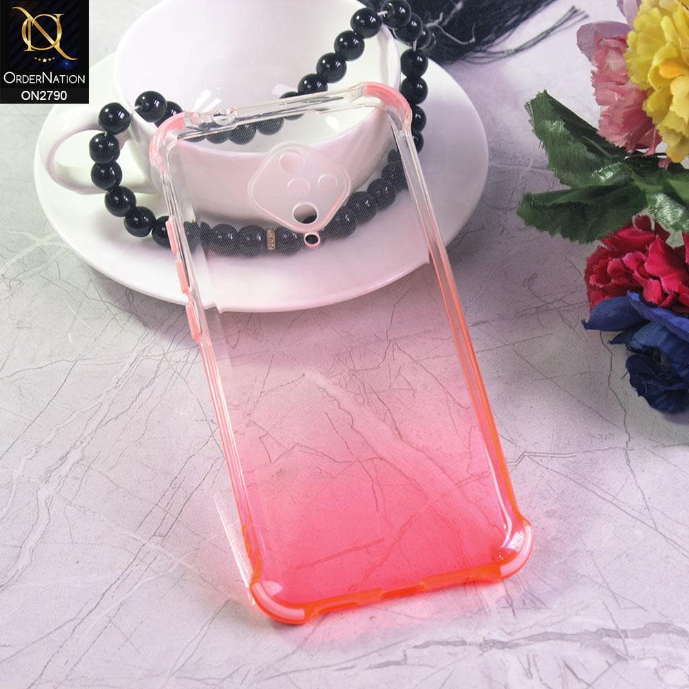 Vivo S1 Pro Cover - Light Pink - Dual Gradient Semi Transparent Soft Case