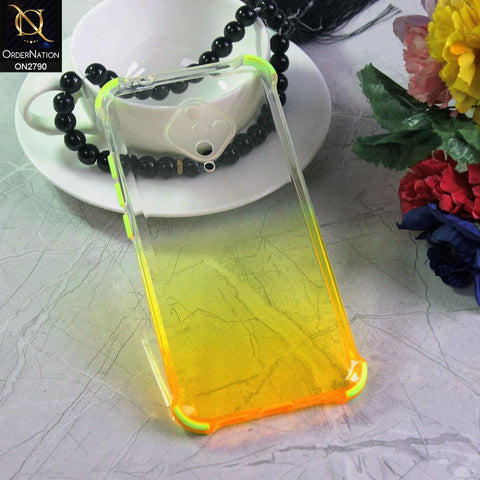 Vivo S1 Pro Cover - Yellow - Dual Gradient Semi Transparent Soft Case