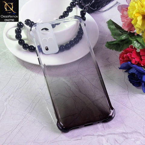 Vivo Y31 Cover - Black - Dual Gradient Semi Transparent Soft Case