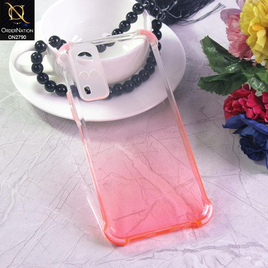 Vivo Y51 (2020 December) Cover - Light Pink - Dual Gradient Semi Transparent Soft Case