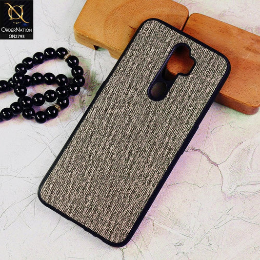 Oppo A5 2020 Cover - Gray -  New Jeans Fabric Texture Leather Soft Case