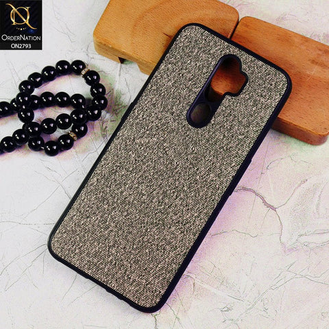 Oppo A9 2020 Cover - Gray -  New Jeans Fabric Texture Leather Soft Case