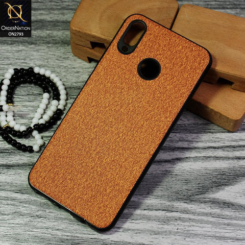 Huawei Nova 3i / P Smart Plus Cover - Mustard - New Jeans Fabric Texture Leather Soft Case