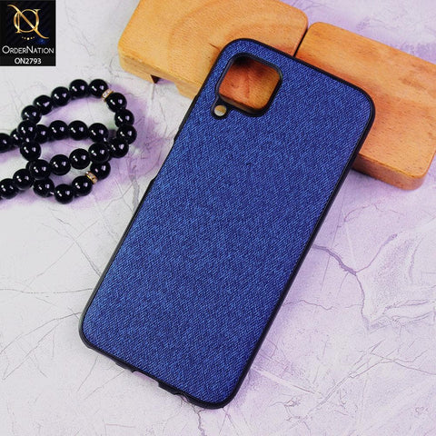 Huawei P40 lite Cover - Blue -  New Jeans Fabric Texture Leather Soft Case