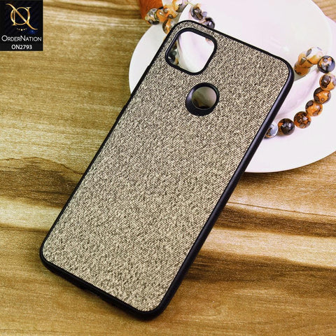 Xiaomi Redmi 9C Cover - Gray -  New Jeans Fabric Texture Leather Soft Case