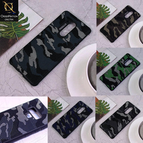 Vivo Y12 Cover - Dark Blue - Soft Stylish Camouflage Texture Case