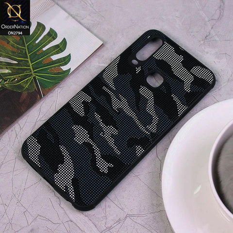 Vivo Y12 Cover - Light Blue - Soft Stylish Camouflage Texture Case