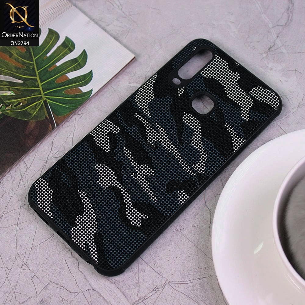 Vivo Y17 Cover - Light Blue - Soft Stylish Camouflage Texture Case