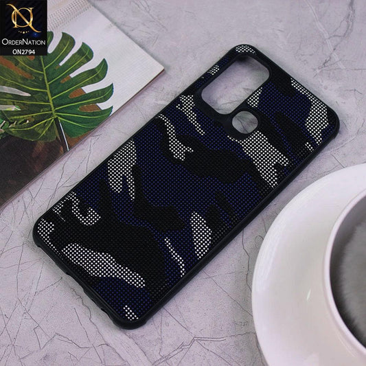 Vivo Y30 Cover - Dark Blue - Soft Stylish Camouflage Texture Case