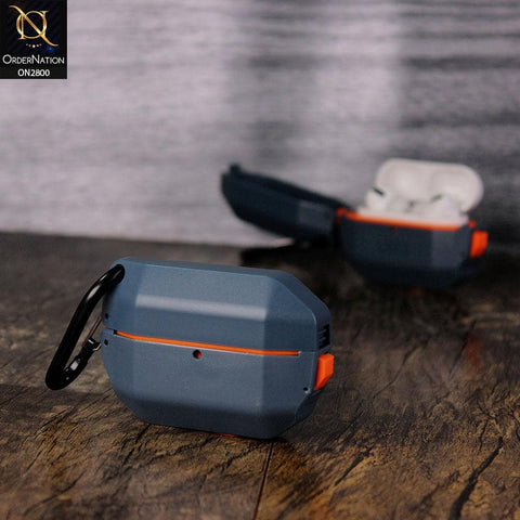 Apple Airpods Pro Cover - Blue - Rugged Drop Protection Hybrid Case