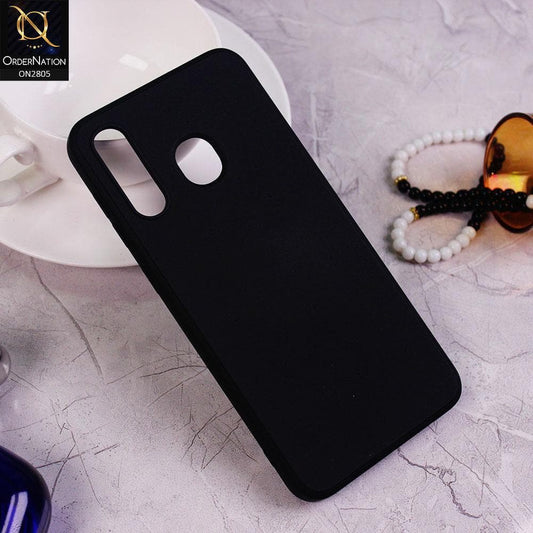 Samsung Galaxy A30 Cover - Black - Soft Silicone Candy Color HQ Silica Gel Shockproof Matte Case