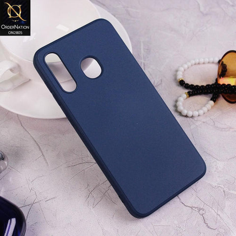 Samsung Galaxy A30 Cover - Blue - Soft Silicone Candy Color HQ Silica Gel Shockproof Matte Case