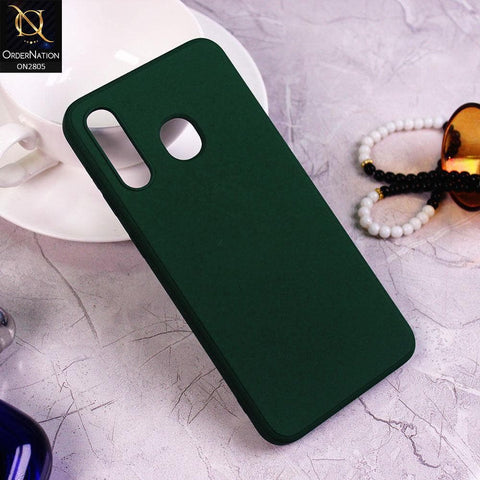 Samsung Galaxy A30 Cover - Green - Soft Silicone Candy Color HQ Silica Gel Shockproof Matte Case