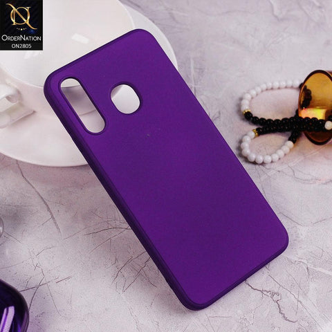 Samsung Galaxy A30 Cover - Indigo - Soft Silicone Candy Color HQ Silica Gel Shockproof Matte Case