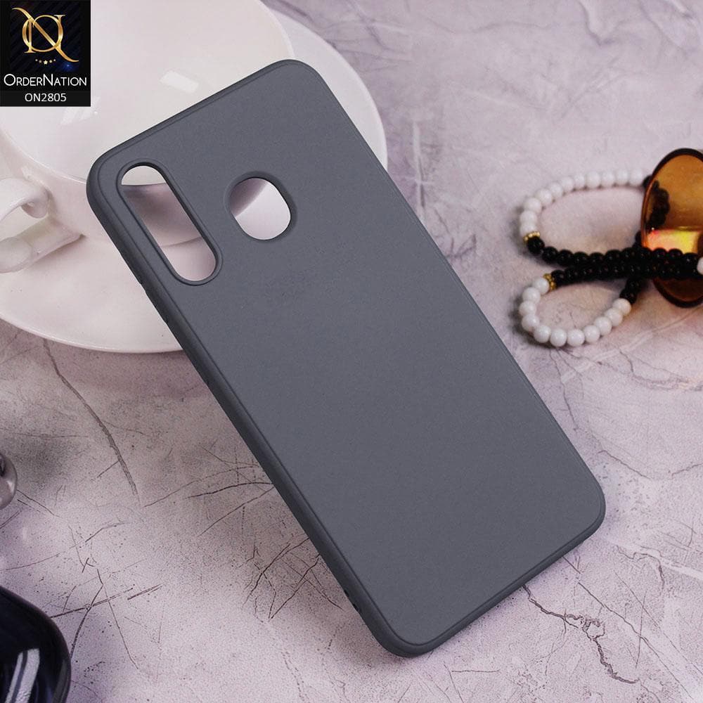 Samsung Galaxy A30 Cover - Light Gray - Soft Silicone Candy Color HQ Silica Gel Shockproof Matte Case