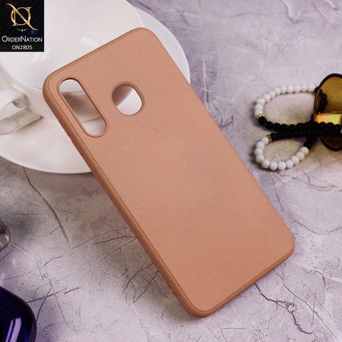 Samsung Galaxy A20 Cover - Peach - Soft Silicone Candy Color HQ Silica Gel Shockproof Matte Case