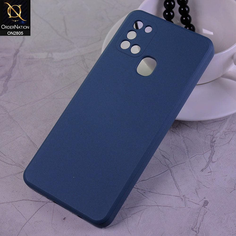 Samsung Galaxy A21s Cover - Blue - Soft Silicone Candy Color HQ Silica Gel Shockproof Matte Case