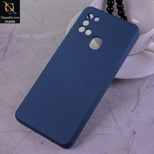 Samsung Galaxy A21s Cover - Blue - Soft Silicone Candy Color HQ Silica Gel Shockproof Matte Case