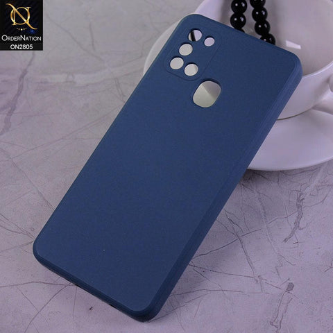 Samsung Galaxy A21s Cover - Blue - Soft Silicone Candy Color HQ Silica Gel Shockproof Matte Case