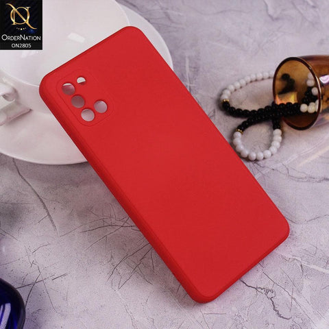 Samsung Galaxy A31 Cover - Red - Soft Silicone Candy Color HQ Silica Gel Shockproof Matte Case