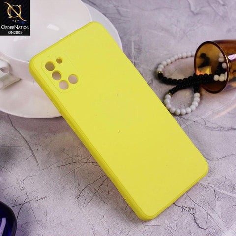 Samsung Galaxy A31 Cover - Yellow - Soft Silicone Candy Color HQ Silica Gel Shockproof Matte Case
