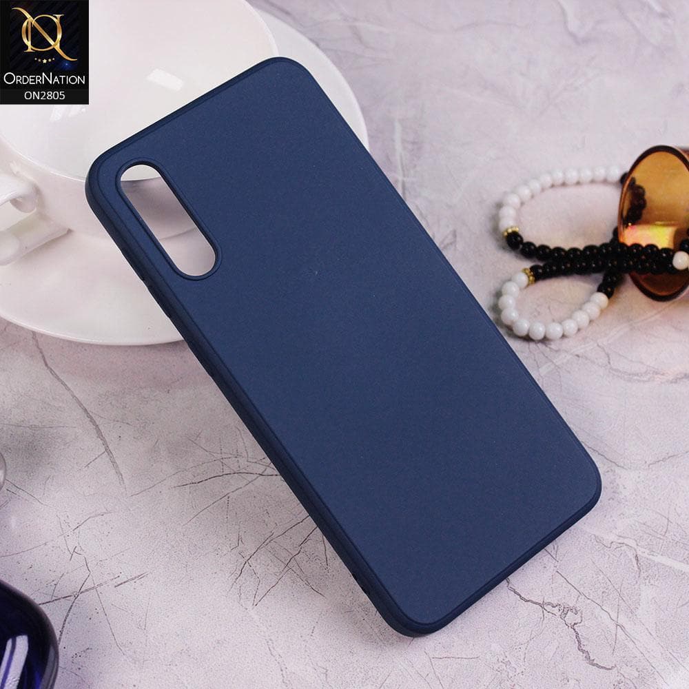 Samsung Galaxy A50s Cover - Blue - Soft Silicone Candy Color HQ Silica Gel Shockproof Matte Case