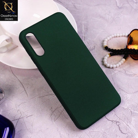 Samsung Galaxy A50 Cover - Green - Soft Silicone Candy Color HQ Silica Gel Shockproof Matte Case