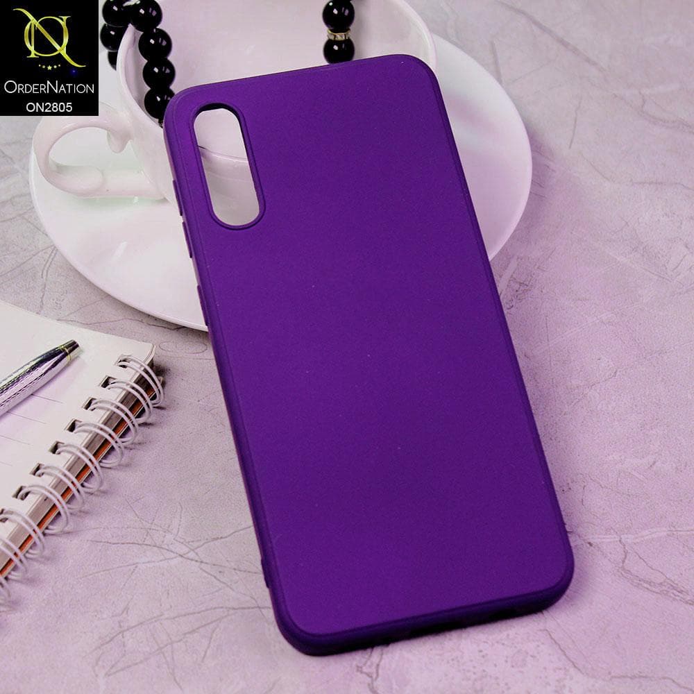 Samsung Galaxy A50 Cover - Indigo - Soft Silicone Candy Color HQ Silica Gel Shockproof Matte Case