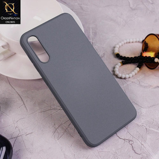 Samsung Galaxy A50 Cover - Light Gray - Soft Silicone Candy Color HQ Silica Gel Shockproof Matte Case