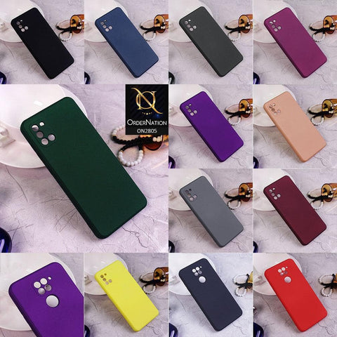 Xiaomi Redmi Note 9 Cover - Indigo - Soft Silicone Candy Color HQ Silica Gel Shockproof Matte Case