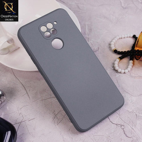 Xiaomi Redmi 10X 4G Cover - Light Gray - Soft Silicone Candy Color HQ Silica Gel Shockproof Matte Case