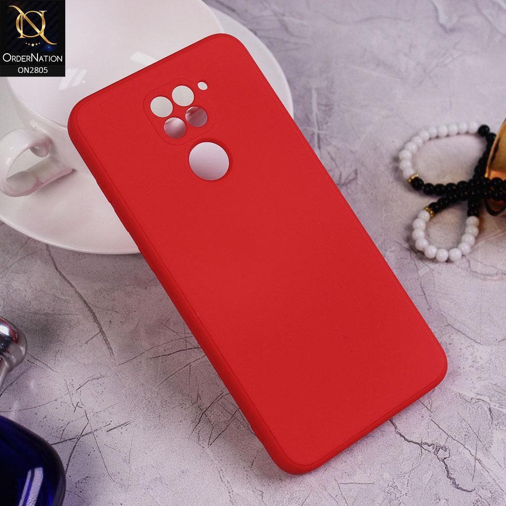 Xiaomi Redmi 10X 4G Cover - Red - Soft Silicone Candy Color HQ Silica Gel Shockproof Matte Case