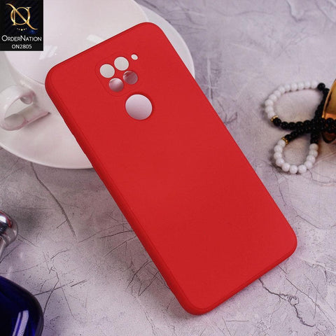 Xiaomi Redmi 10X 4G Cover - Red - Soft Silicone Candy Color HQ Silica Gel Shockproof Matte Case