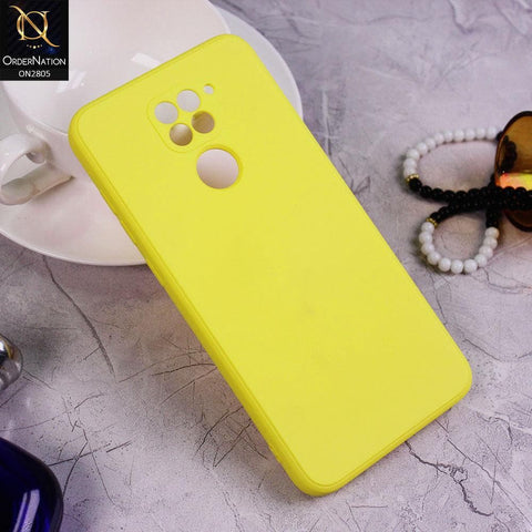 Xiaomi Redmi 10X 4G Cover - Yellow - Soft Silicone Candy Color HQ Silica Gel Shockproof Matte Case