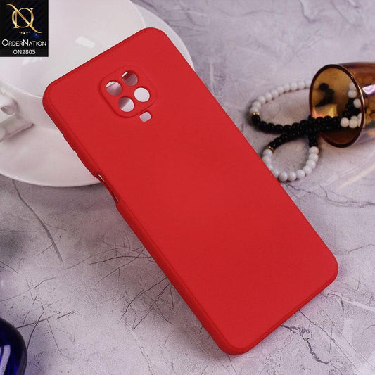 Xiaomi Redmi Note 9S Cover - Red - Soft Silicone Candy Color HQ Silica Gel Shockproof Matte Case