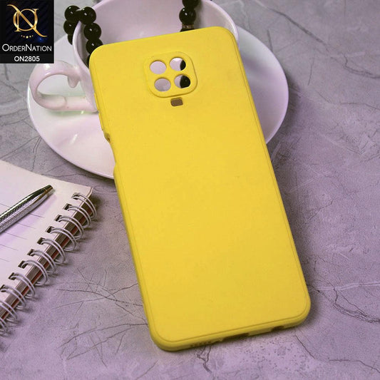 Xiaomi Redmi Note 9S Cover - yellow - Soft Silicone Candy Color HQ Silica Gel Shockproof Matte Case