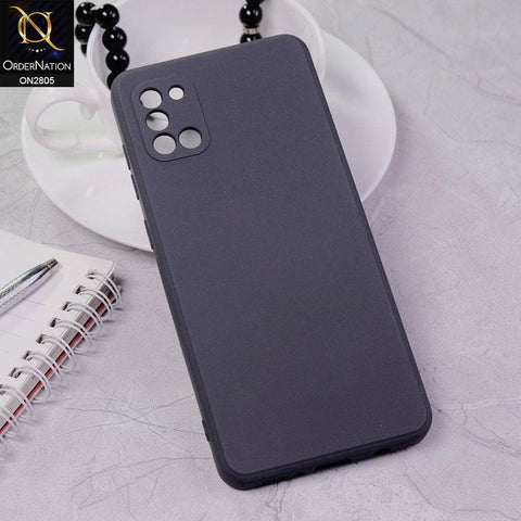Samsung Galaxy A31 Cover - Dark Gray - Soft Silicone Candy Color HQ Silica Gel Shockproof Matte Case